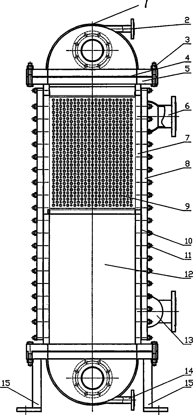 Welded plate type heat exchanger