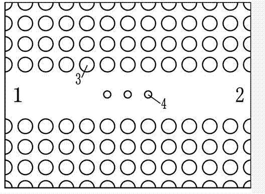 Photonic crystal waveguide TM-polarization separator