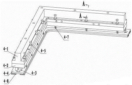 L-shaped sealing mechanism in banknote plastic sealing and packaging machine