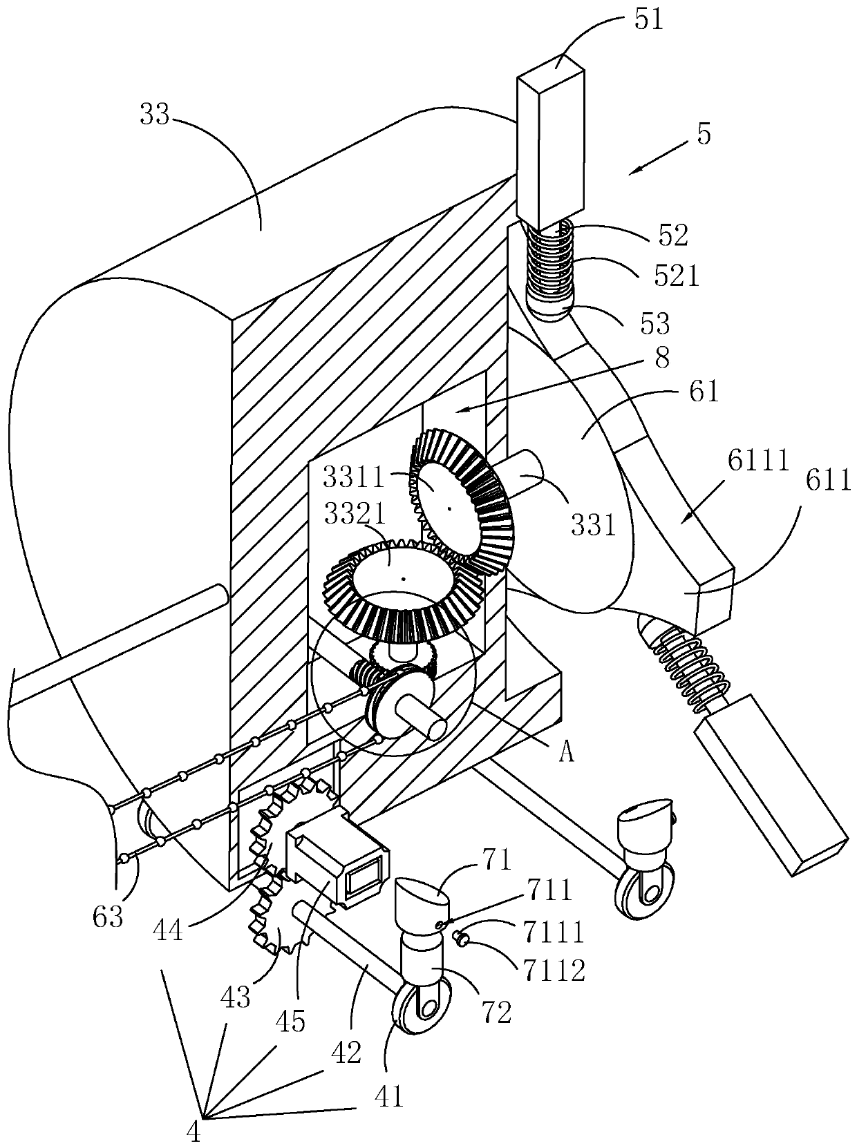 Municipal road sewer pipeline construction device and method