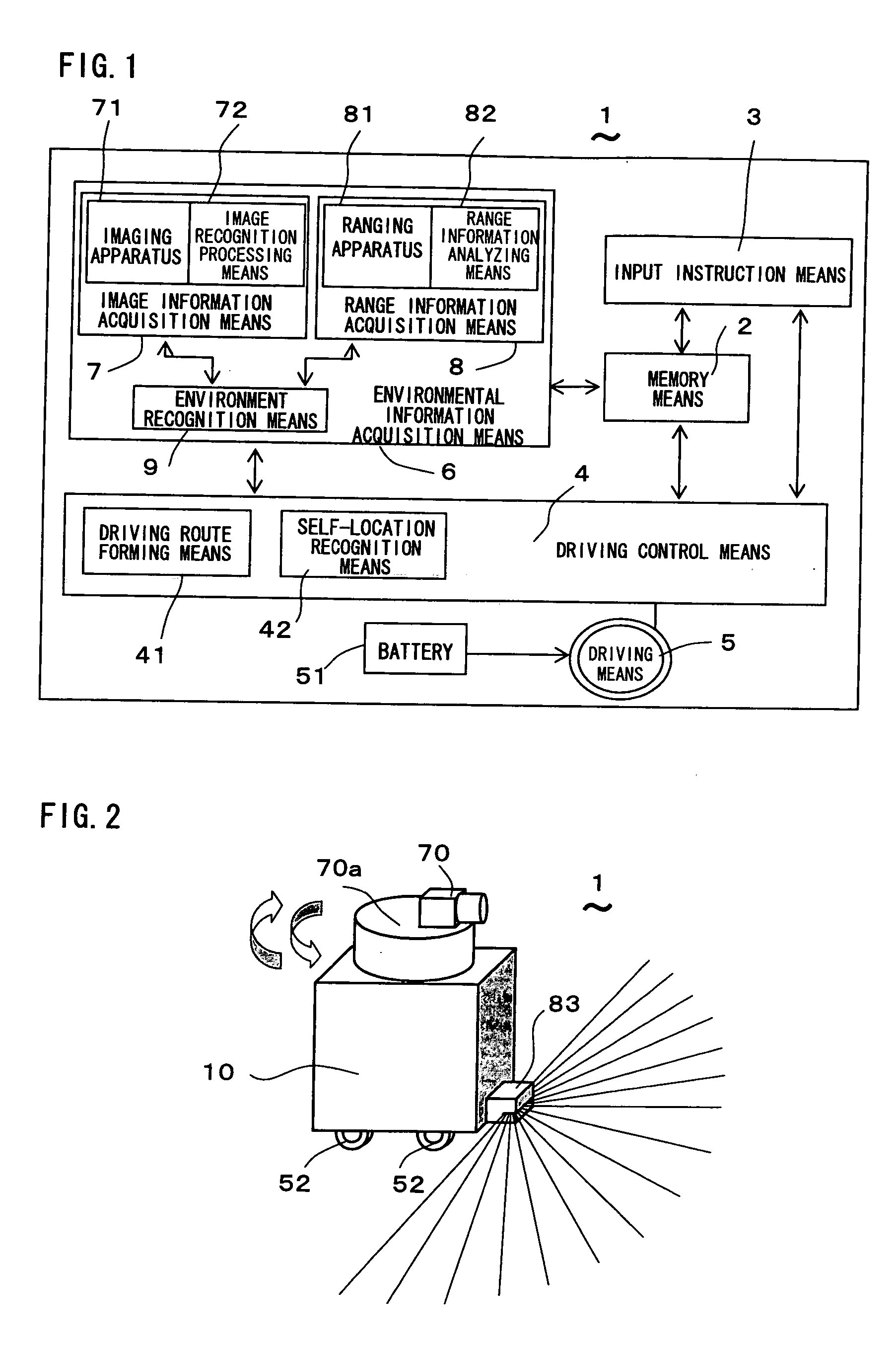 Autonomously moving robot