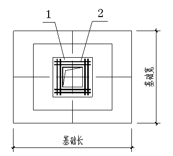 Anti-pulling embedded-type gate-type steel frame steel-joint column foot and construction method thereof