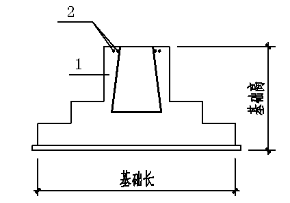 Anti-pulling embedded-type gate-type steel frame steel-joint column foot and construction method thereof