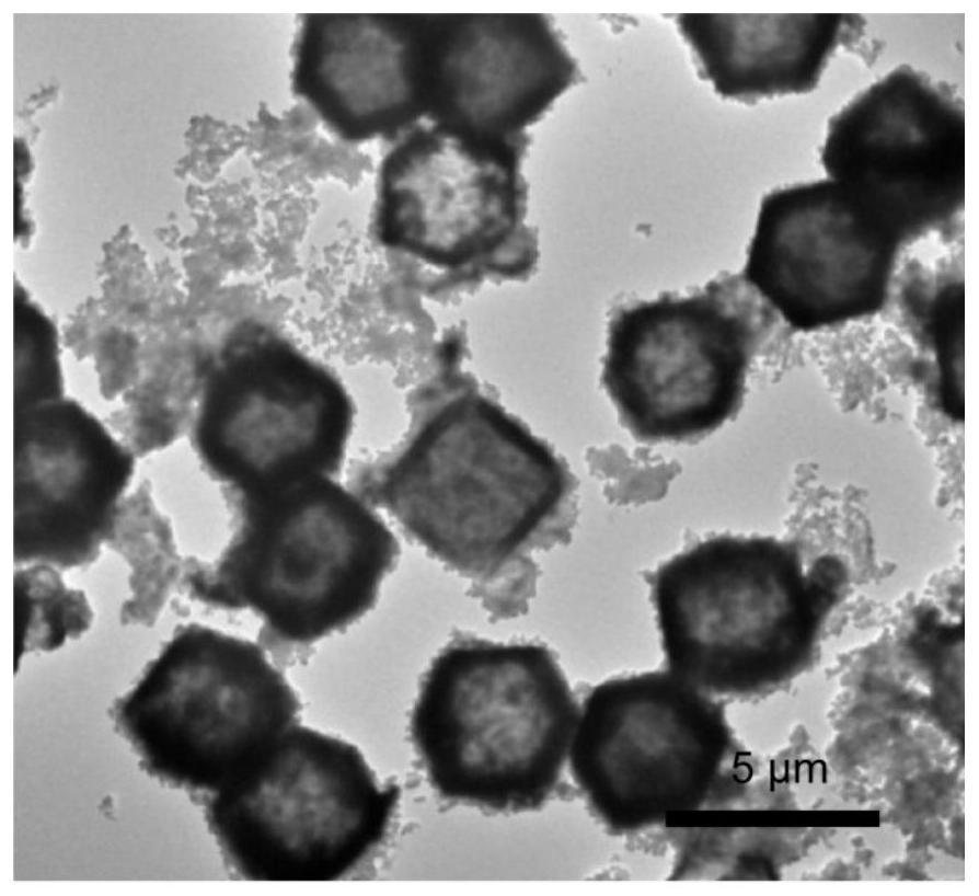 MOF-74 hybrid shell structure material and ZIF-90@MOF-74 hybrid core-shell material