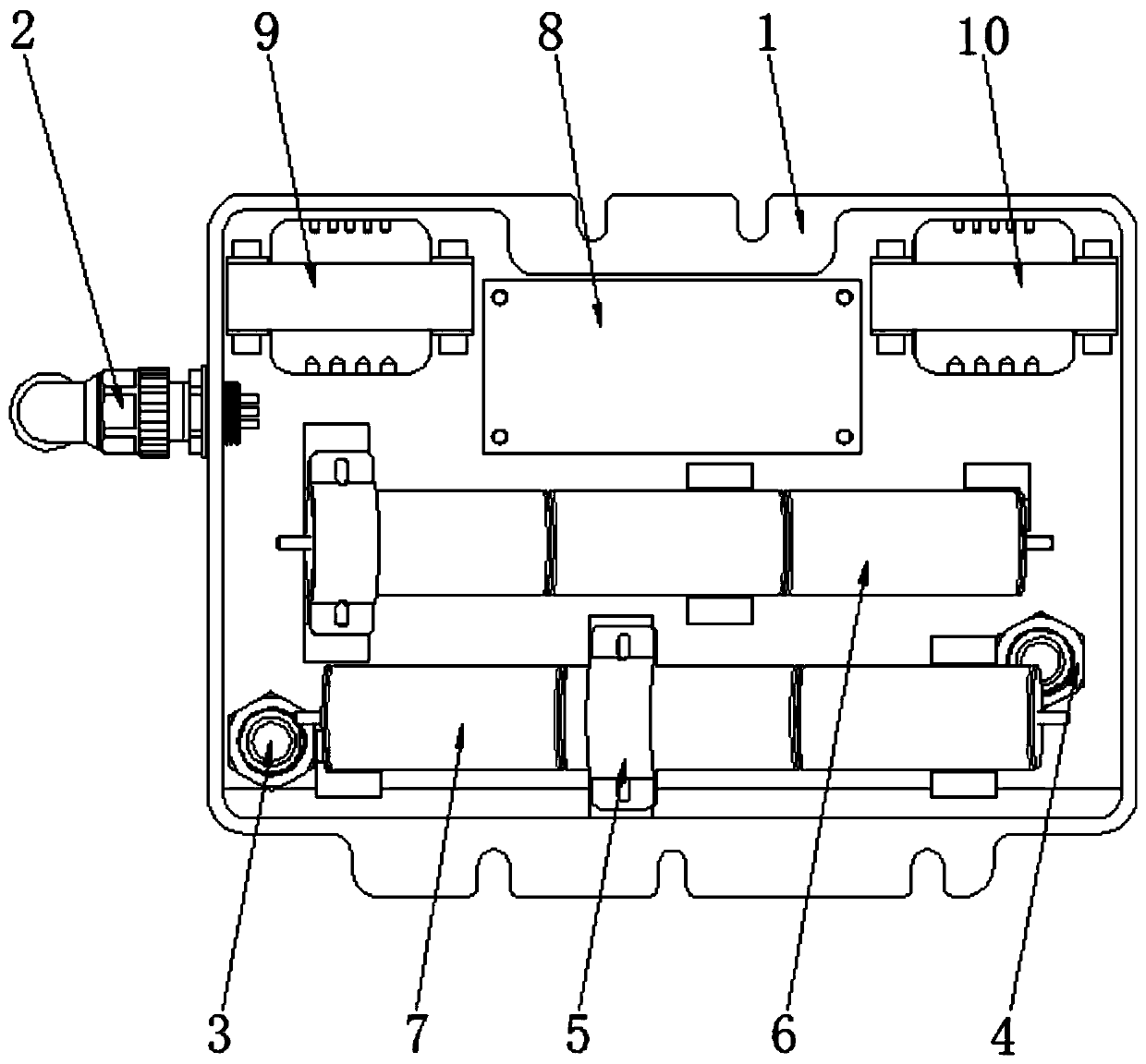 High voltage capacitor-based energy taking power supply arranged in ZW20 switch