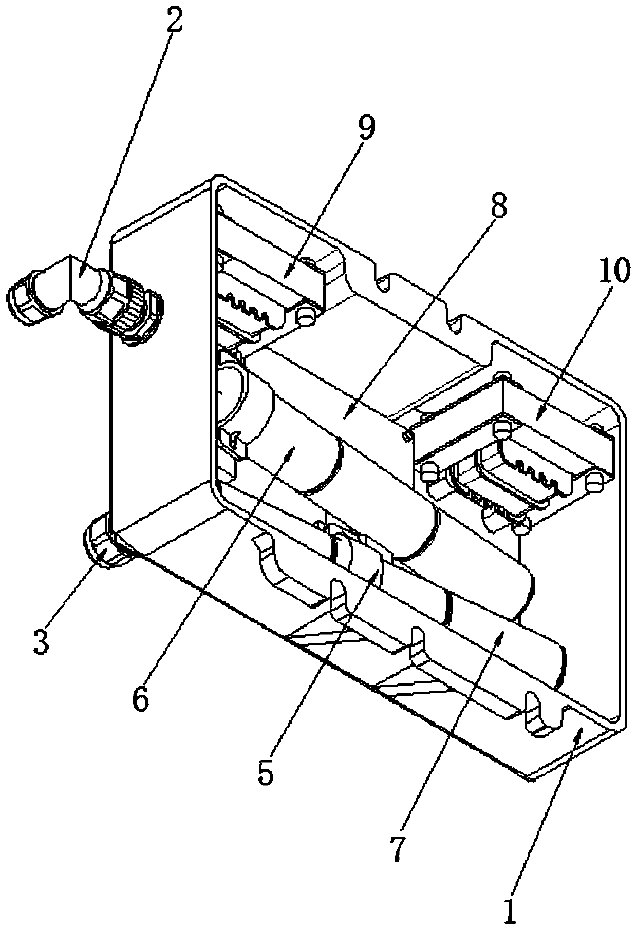 High voltage capacitor-based energy taking power supply arranged in ZW20 switch