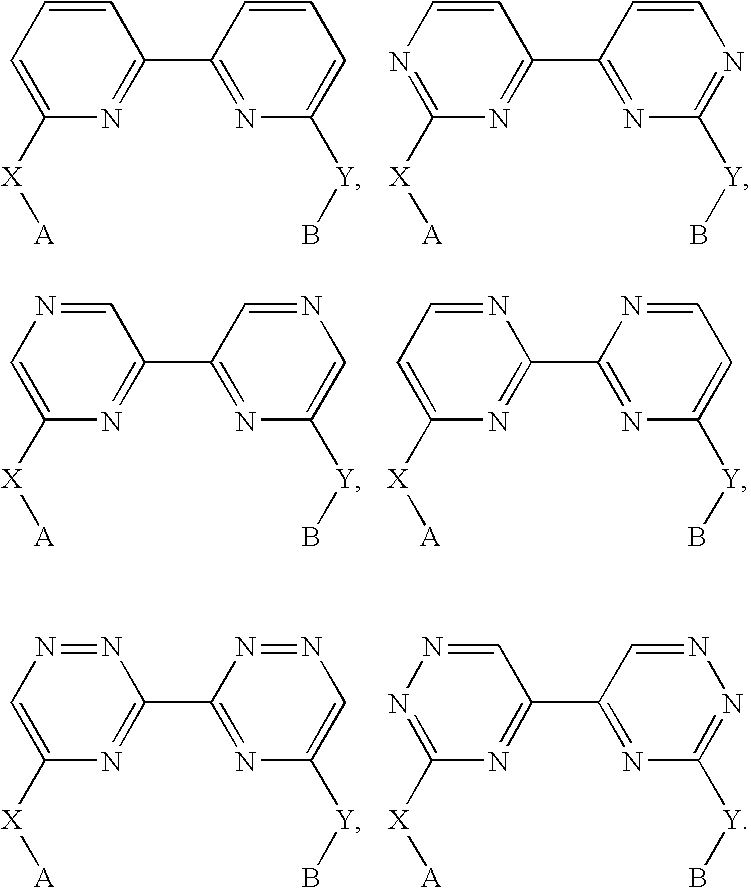 Biheteroaryl metal complexes as bleach catalysts