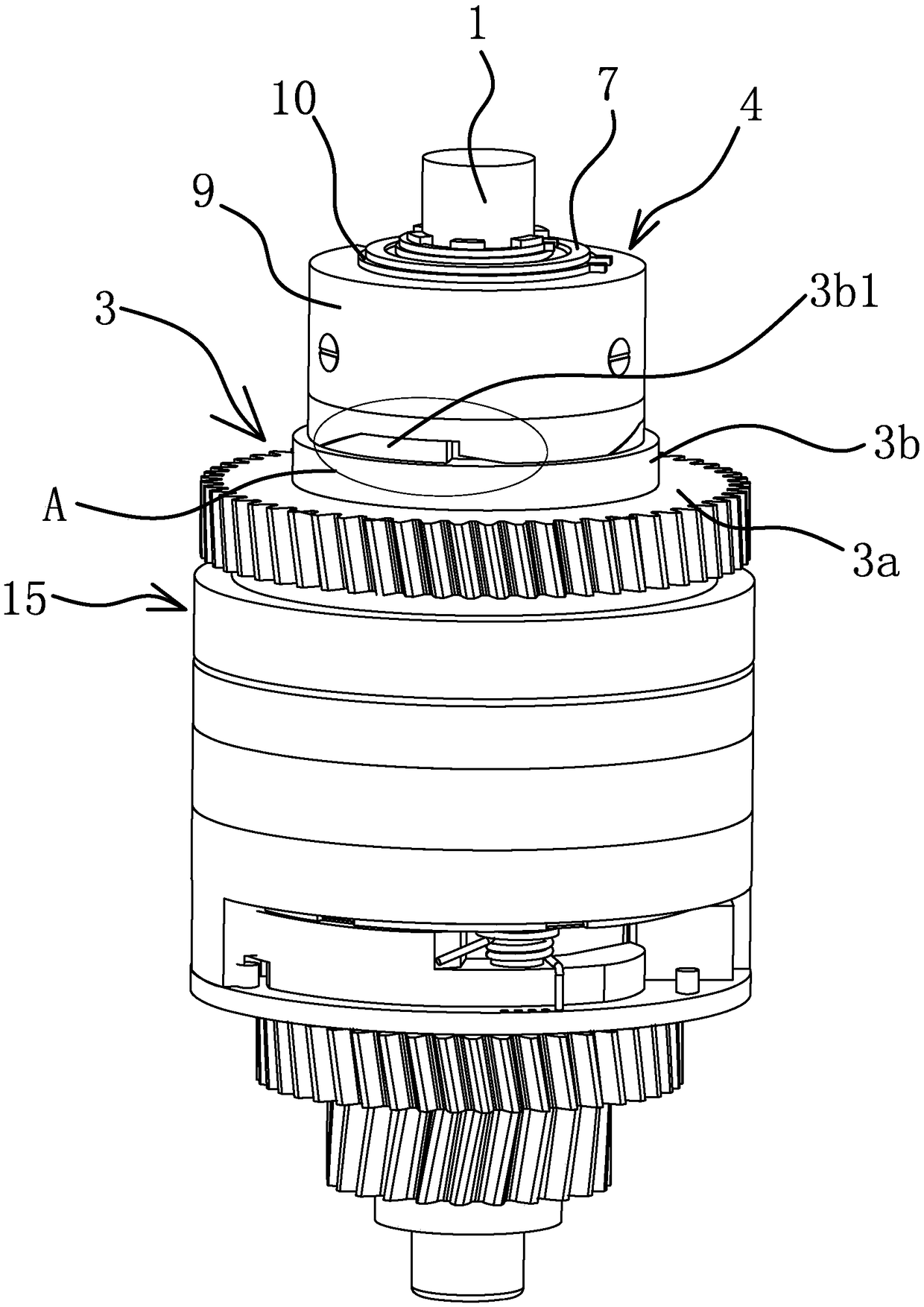 Transmission mechanism of bidirectional automatic gearbox