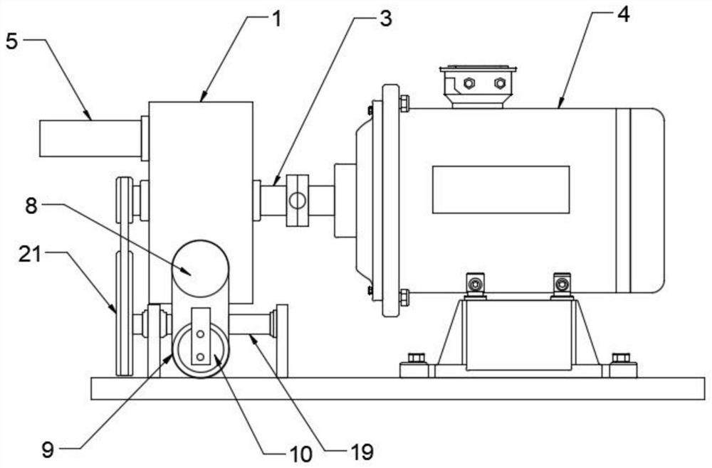 Agricultural irrigation pump mechanism with sludge-water separation function