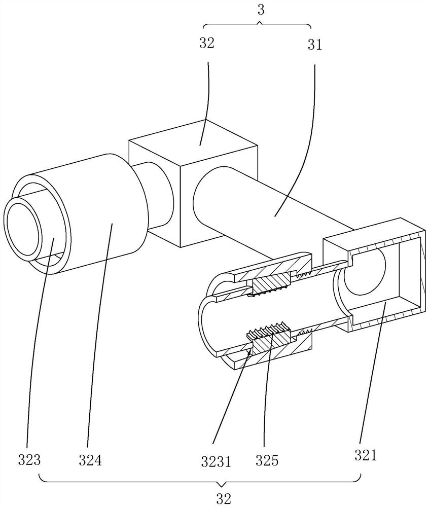 Auxiliary tool for assembly pipe machining