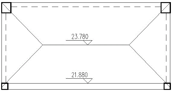 45-degree slope roof cast-in-place concrete construction method