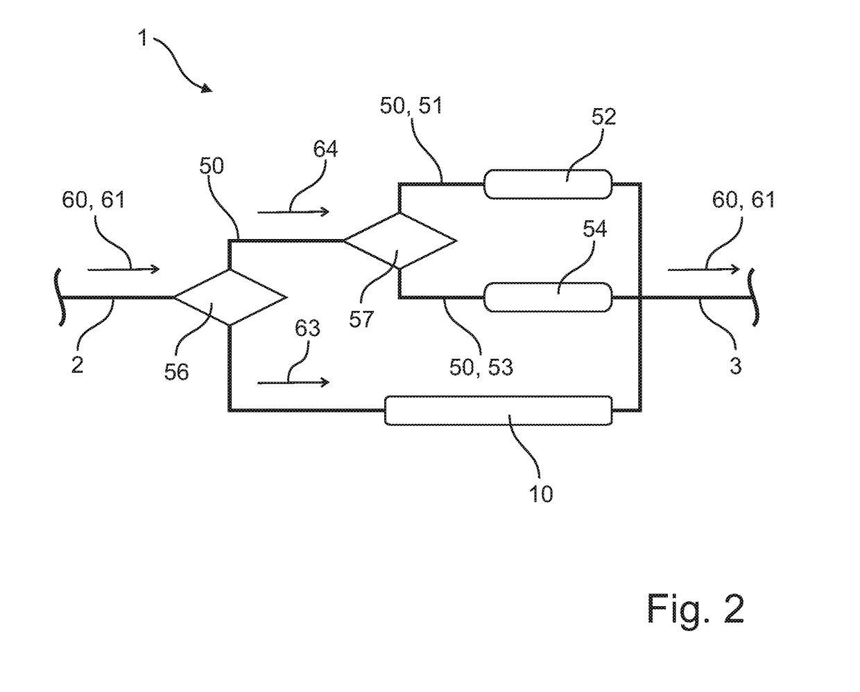 Conditioning module for regulating the temperature of and humidifying a flowing gas