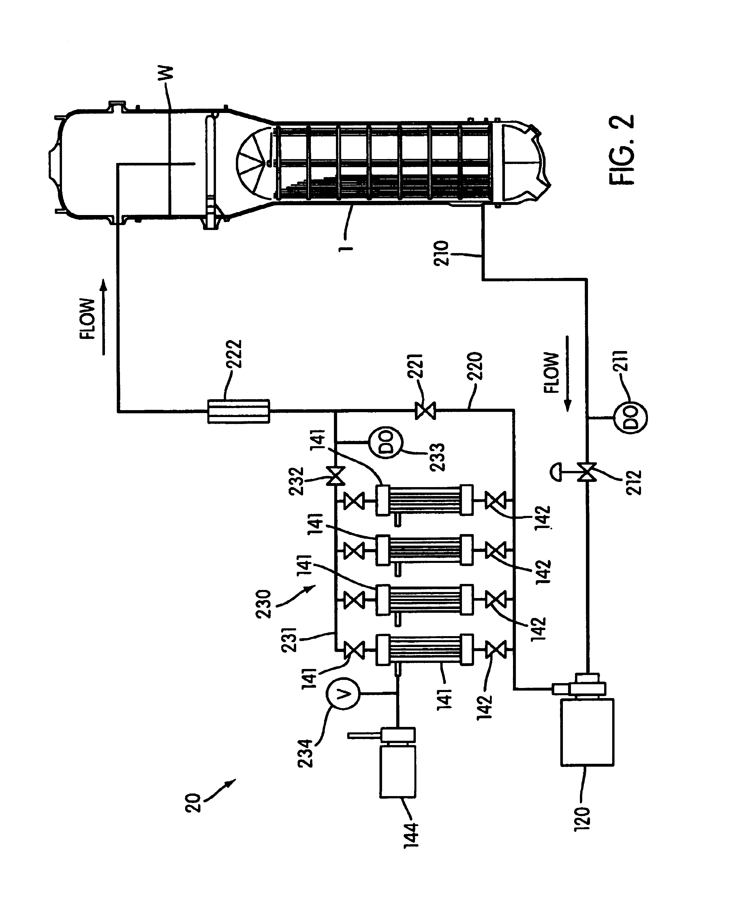 Liquid degassing system for power plant system layup