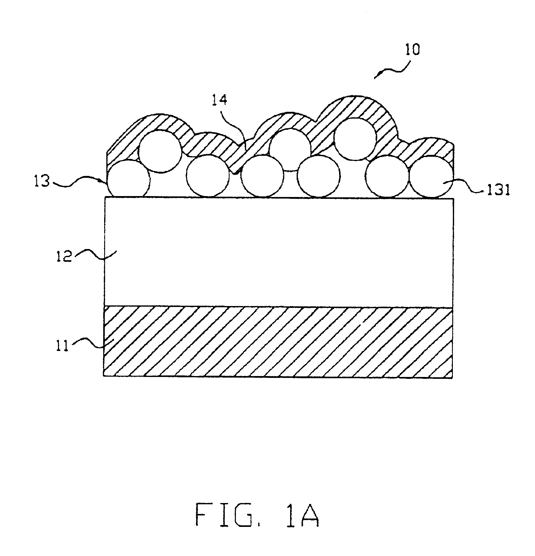 Light emitting diode with nanoparticles