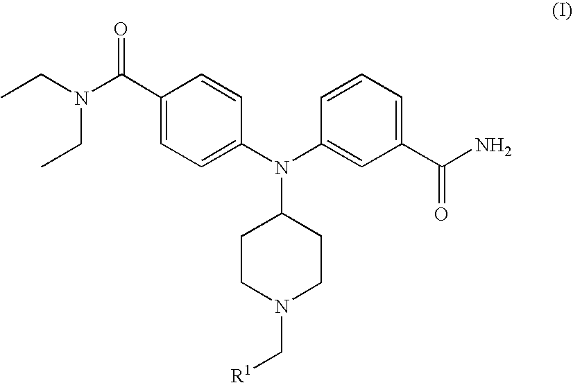 4-(phenyl-(piperidin-4-yl)-amino)-benzamide derivatives and their use for the treatment of pain, anxiety or gastrointestinal disorders