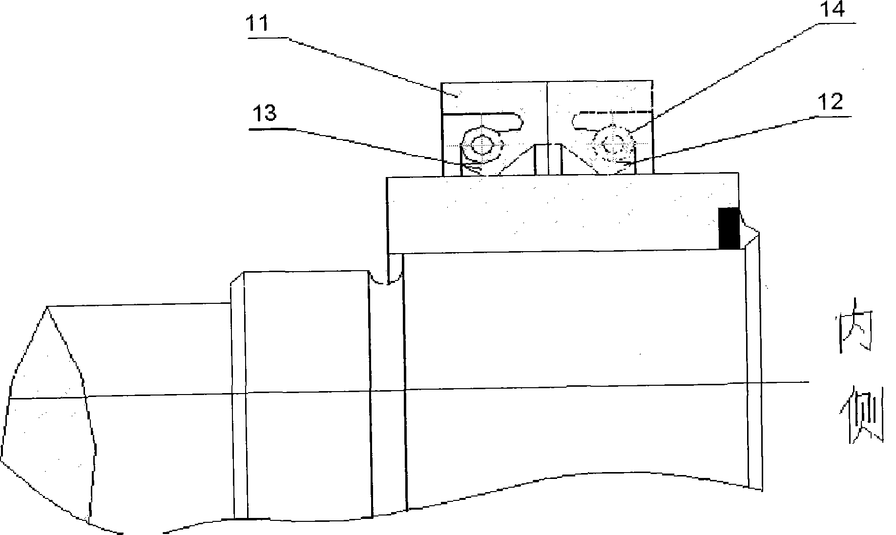 Slurry pump bracket end bearing oil seat structural combination