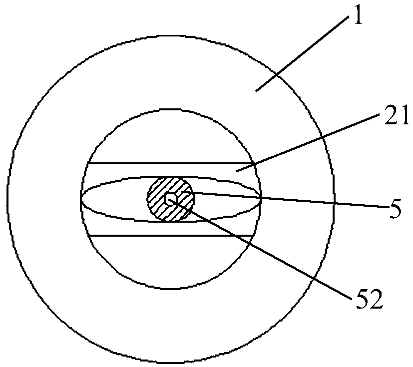 Outer mixing double fluid fan-shaped spray nozzle