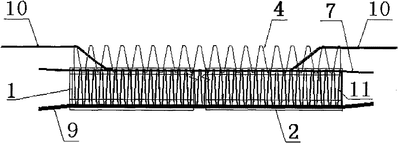 A kind of prefabricated hollow composite beam and the cast-in-place construction method of beam and prefabricated slab