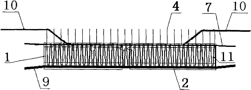 A kind of prefabricated hollow composite beam and the cast-in-place construction method of beam and prefabricated slab