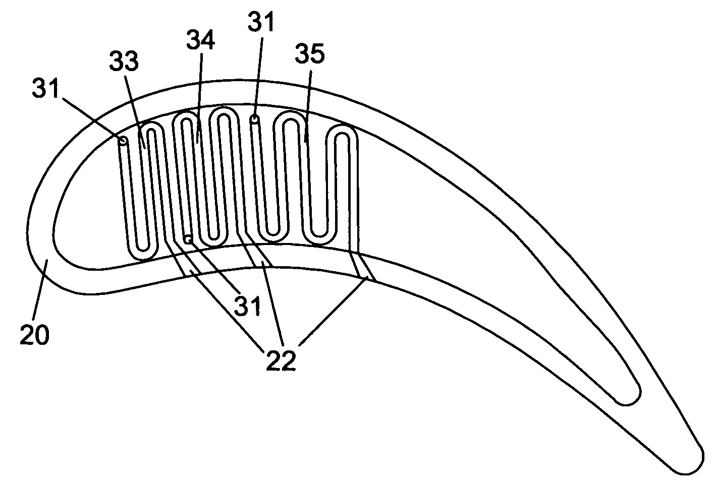 Turbine blade tip with mini-serpentine cooling circuit