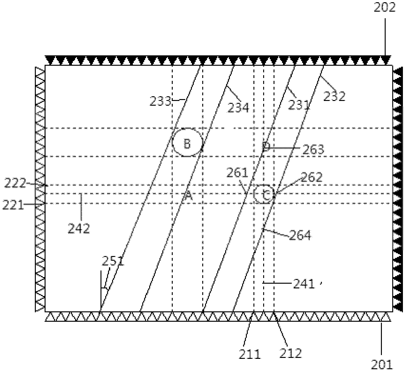 Multi-point positioning method for infrared matrix touch screen