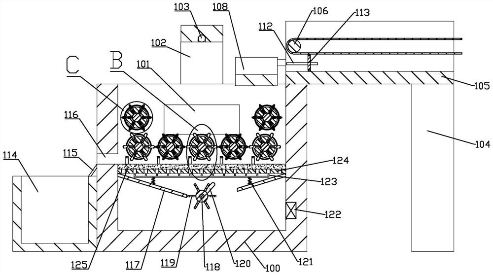 Water-saving rhizome food peeling machine