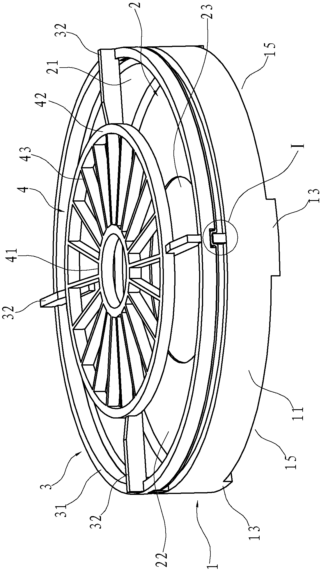 Energy gathering assembly used for gas stove