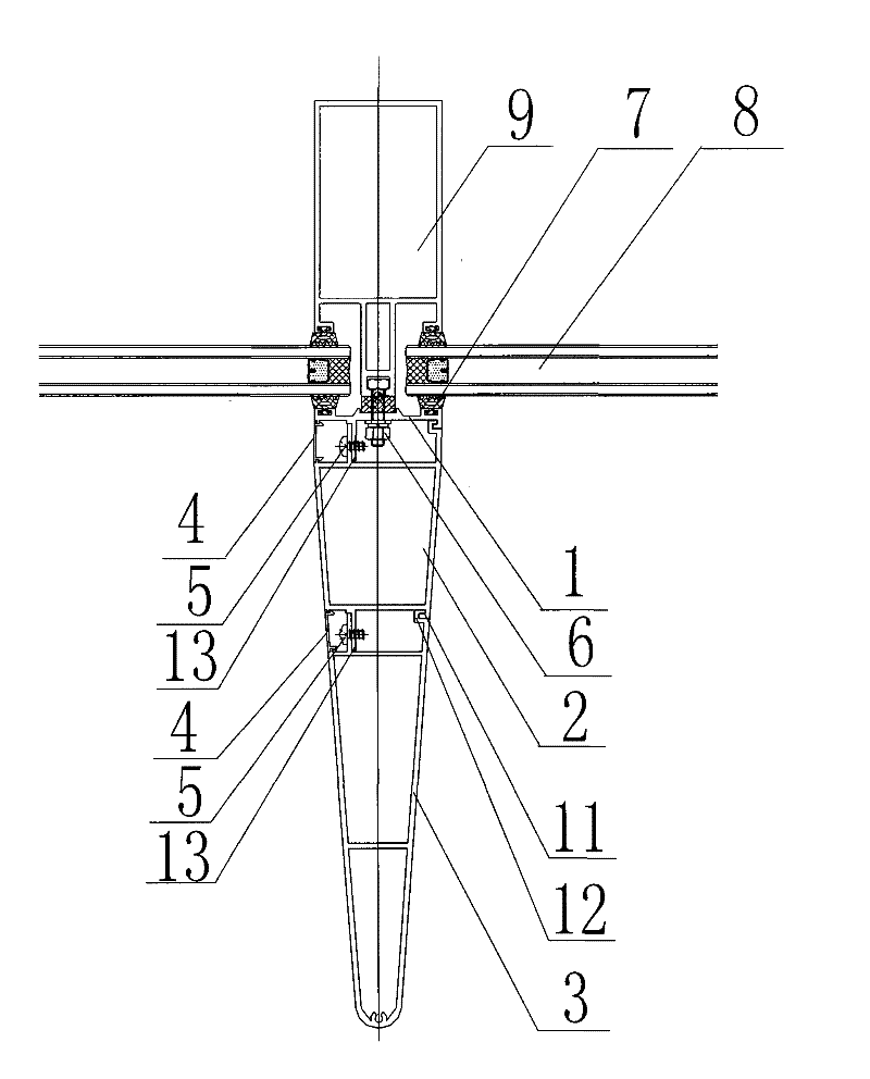 Hooking and pressing type connected aluminum-alloy external decorative body