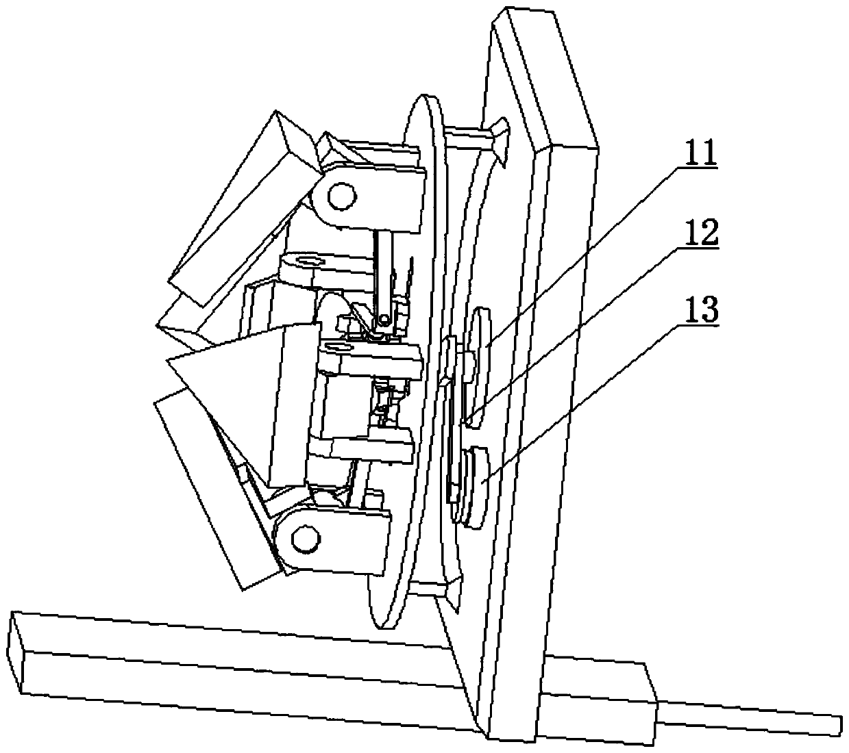 Abandoned iron sheet square bucket disposal device