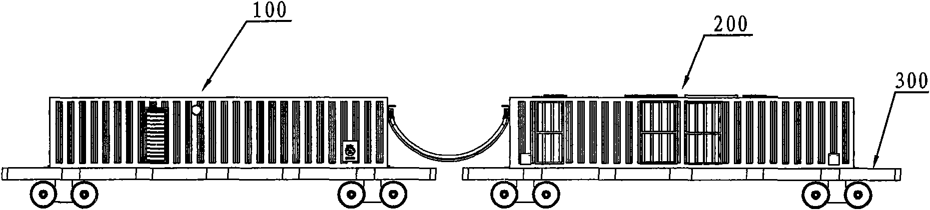 Large tunnel dust removal plant and dust removal method thereof