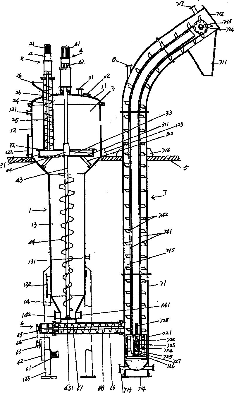 Equipment for continuous extraction of fish protein