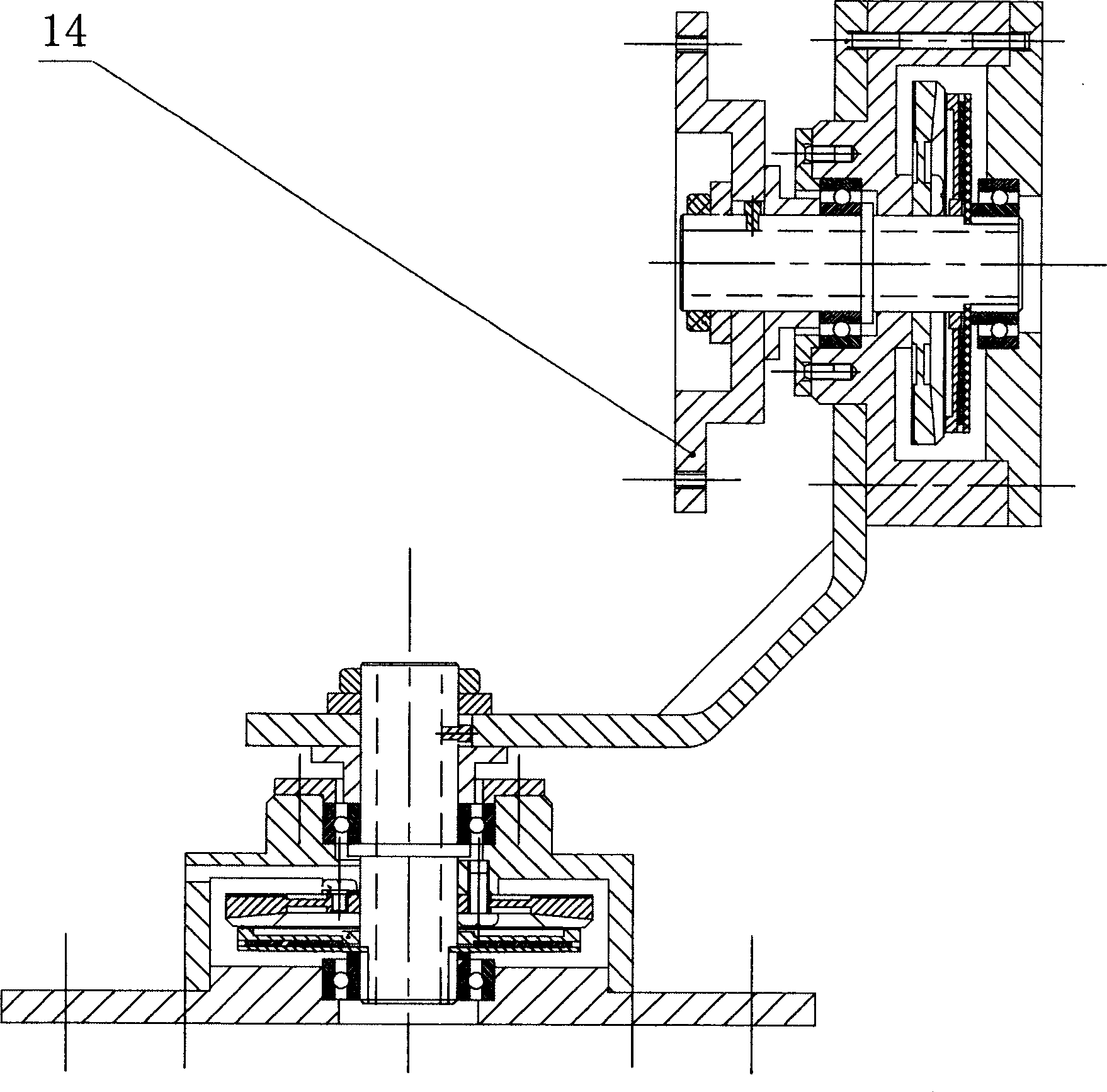 Ultrasonic motor for monitor cradle