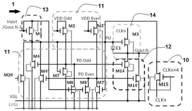 Scan driving unit, scan driving circuit, array substrate and display