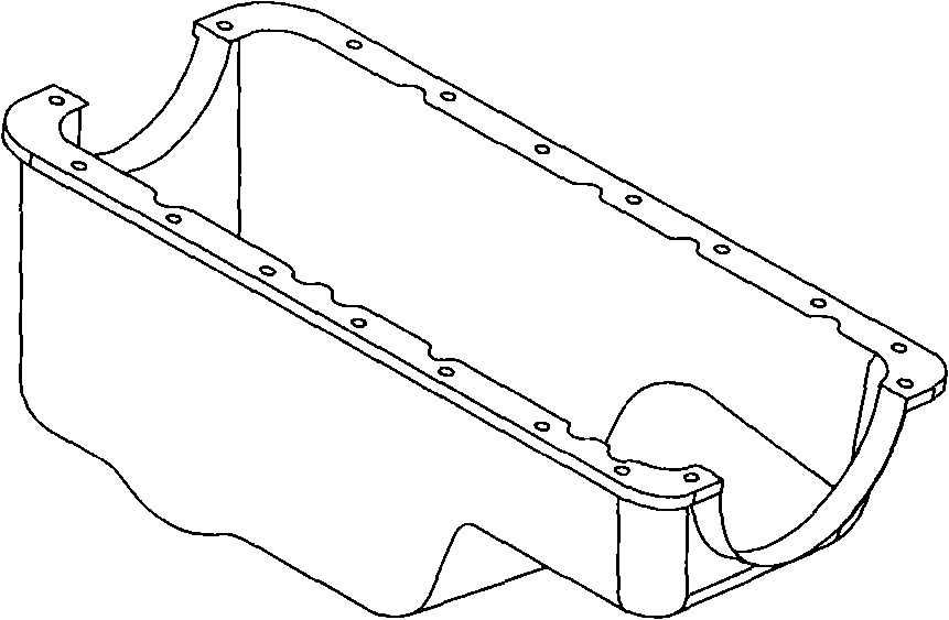 Engine oil bottom shell