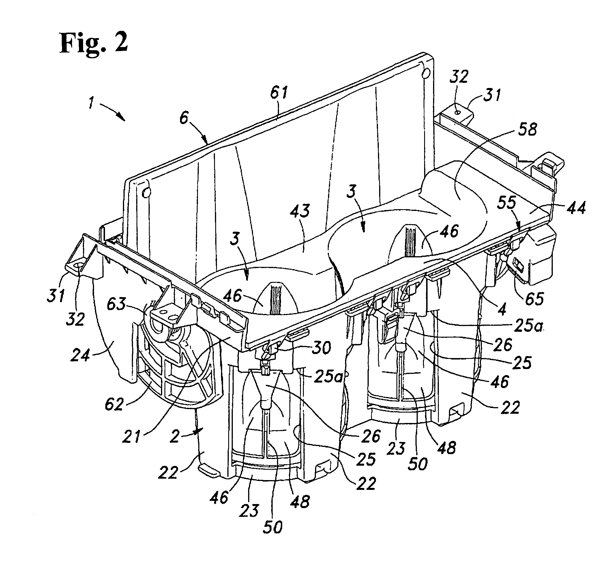 Cup holder with flexible protruding portion