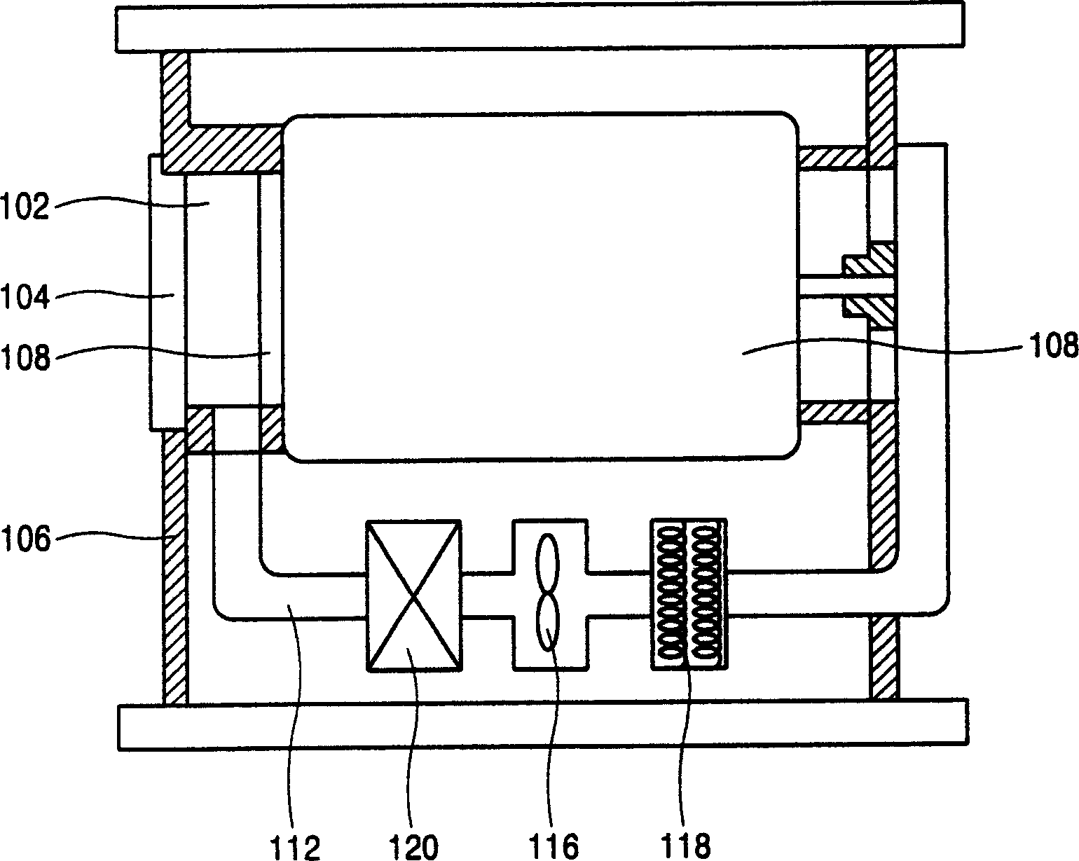 Hinge apparatus of drum for clothing dryer