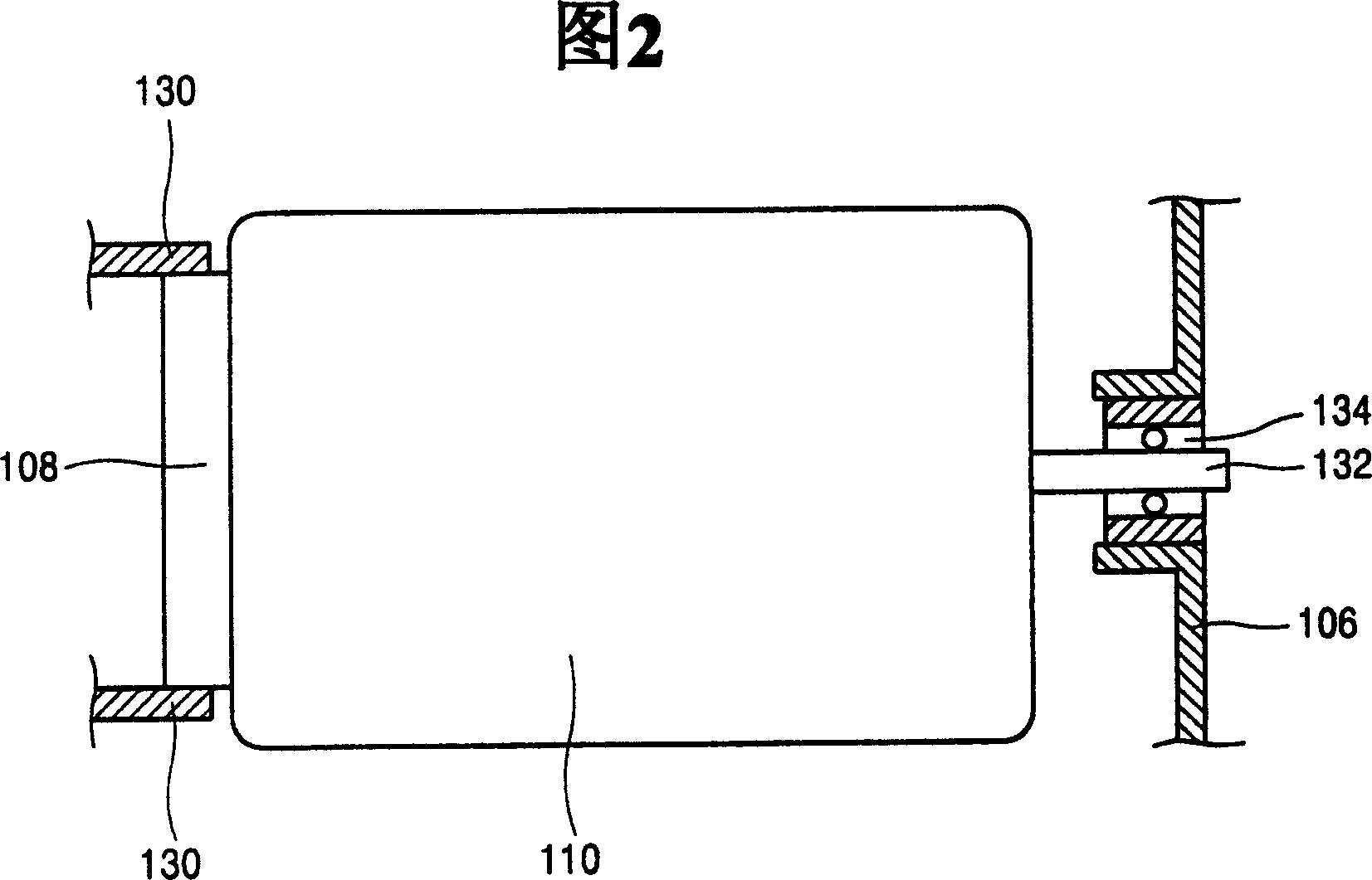 Hinge apparatus of drum for clothing dryer