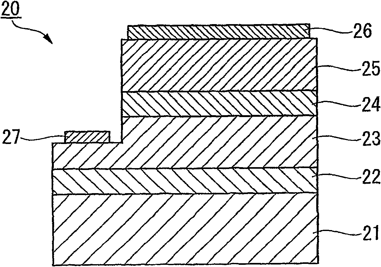 Gallium-nitride-based compound semiconductor light emitting element and its manufacturing method