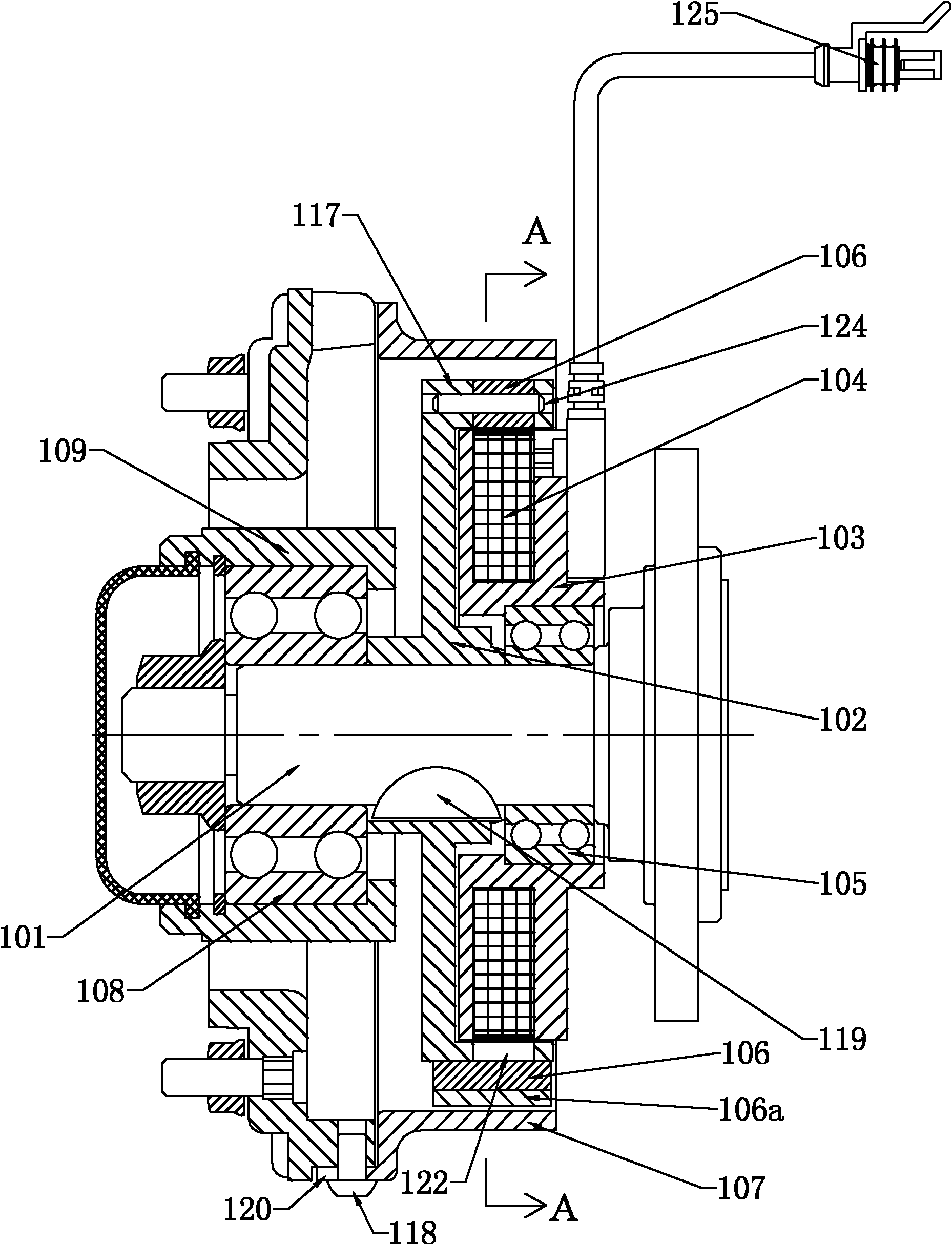 Electromagnetic fan clutch, manufacturing method and control method for electromagnetic fan clutch