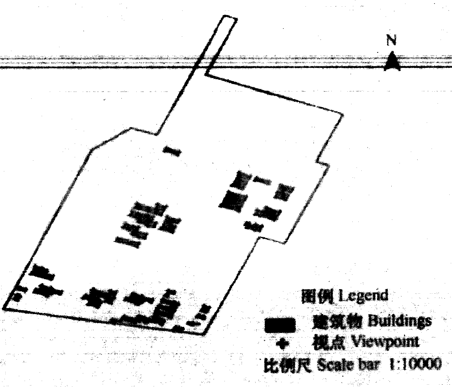 GIS (geographic information system)-based quantitative evaluation method of visual landscape influence