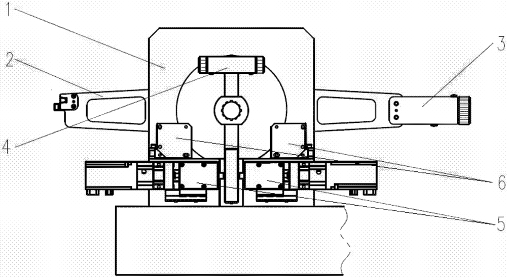 Air bearing supporting main beam system for dead-load type miniature force value standard device