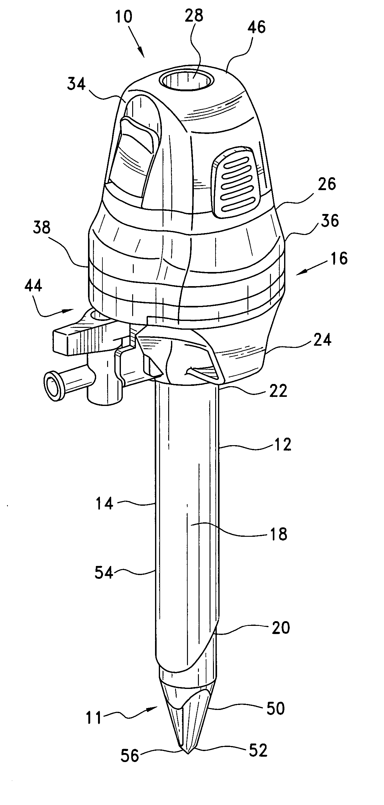 Trocar obturator with cutting edges