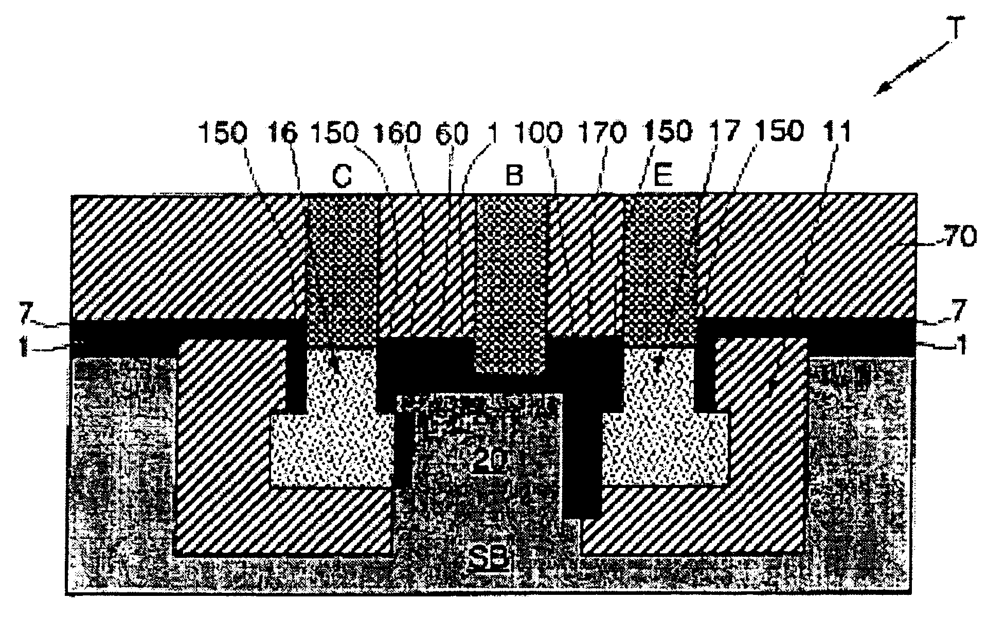 Lateral operation bipolar transistor and a corresponding fabrication process