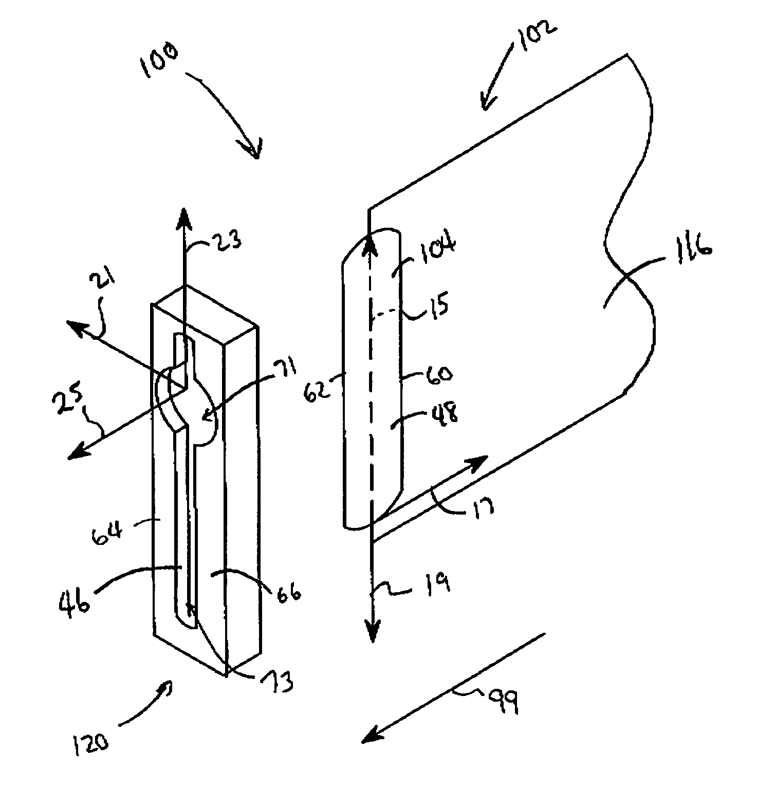 Fastening system having multiple engagement orientations