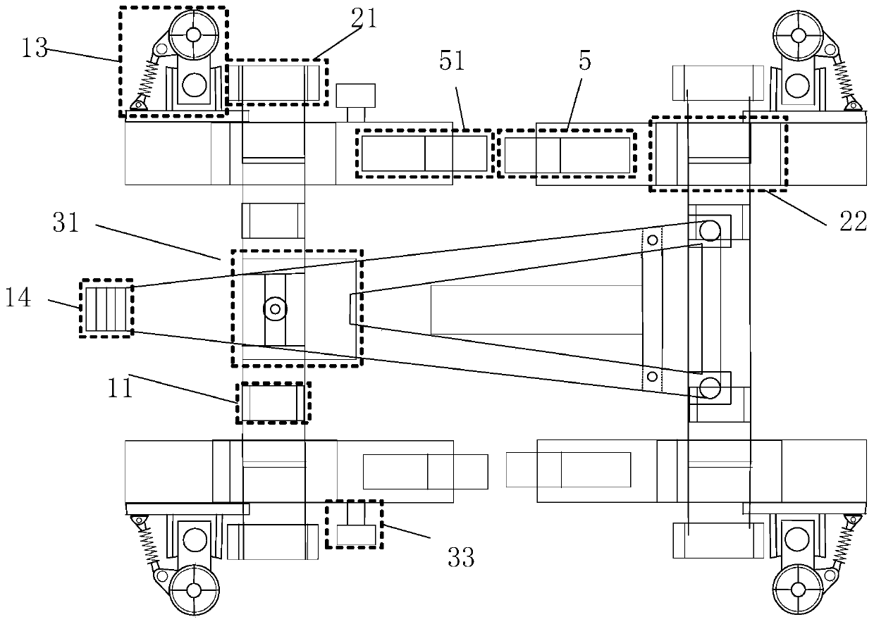 Rail maintenance equipment based on suspension type magnetic levitation rail transit system