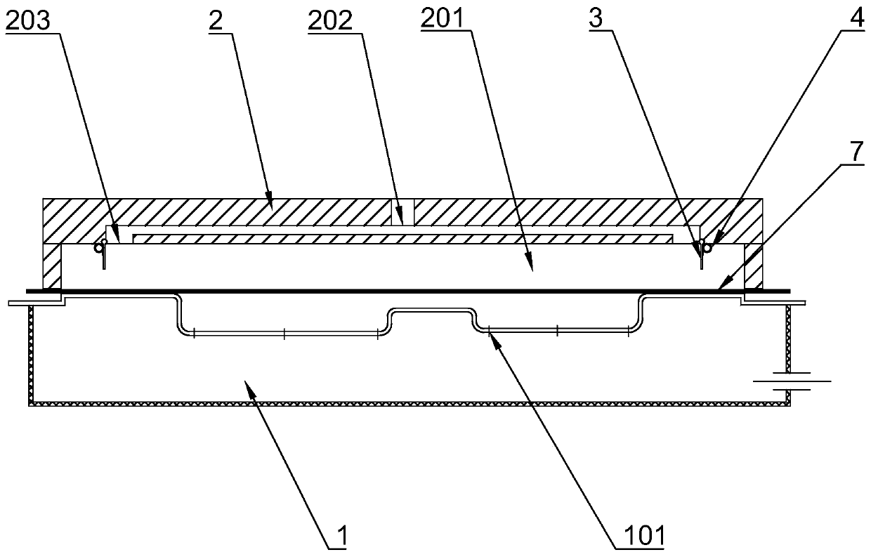 Preparation method and device for ambulance interior trimming panel