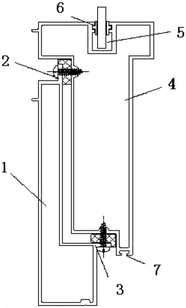 External convex curtain wall glass mounting bracket