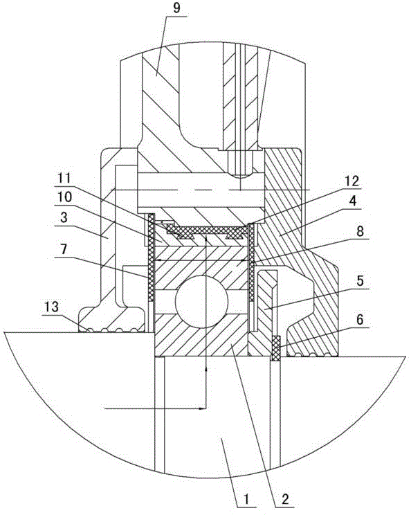 High-power variable frequency motor insulation bearing sleeve