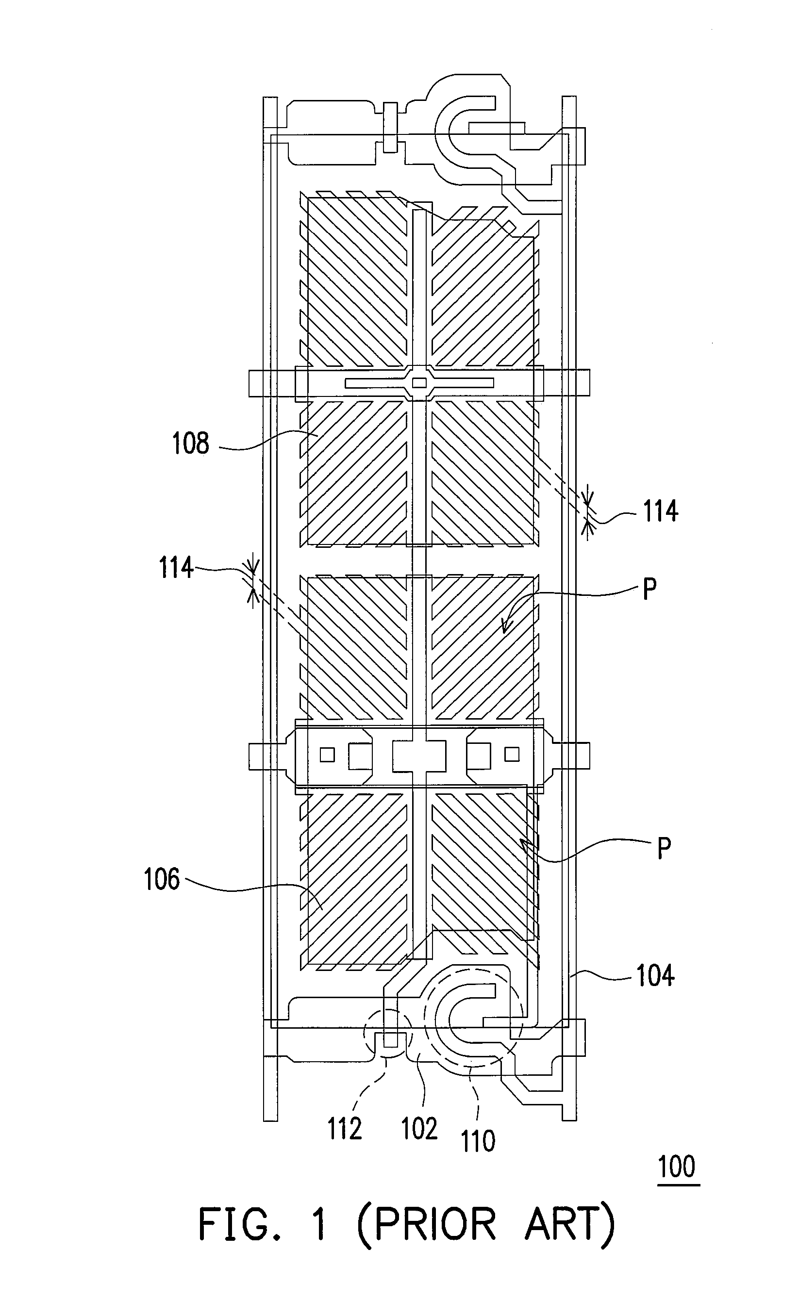 Liquid crystal display panel and array substrate thereof