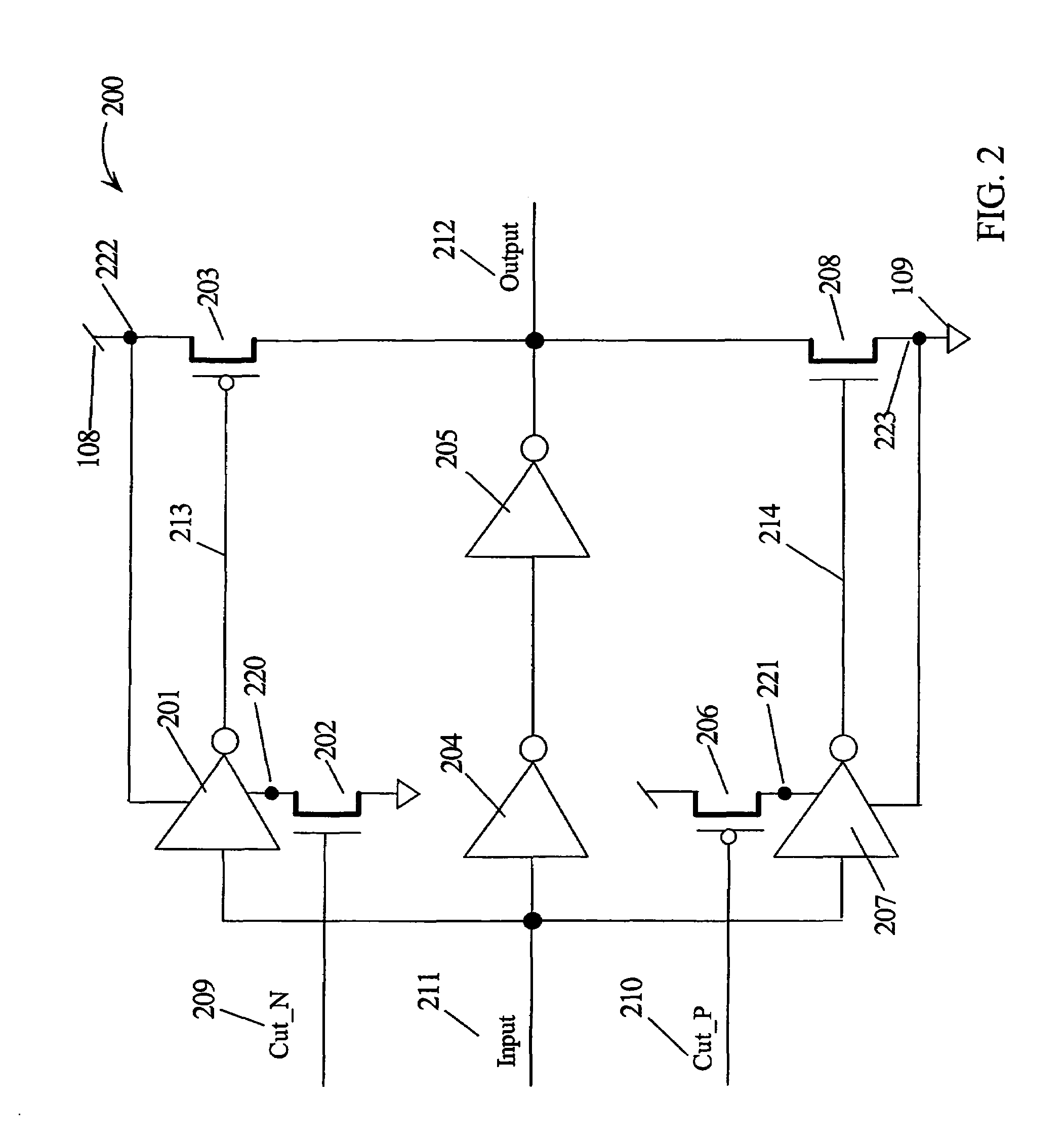 Self limiting gate leakage driver